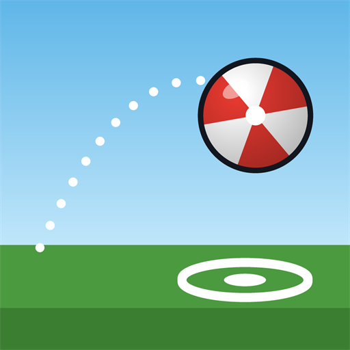 The Catch Point icon: a beach ball high on its arc over the grass